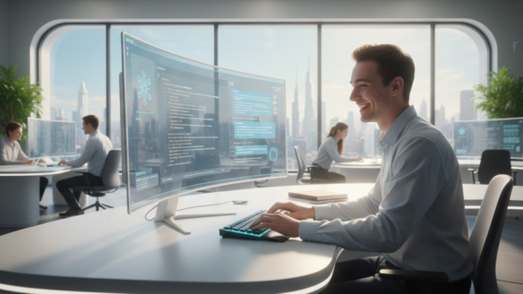 janek is programming with AI support